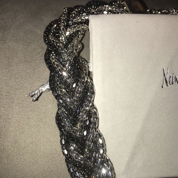 NIB NEIMAN MARCUS BRAIDED ROPE NECKLACE - Picture 2 of 7